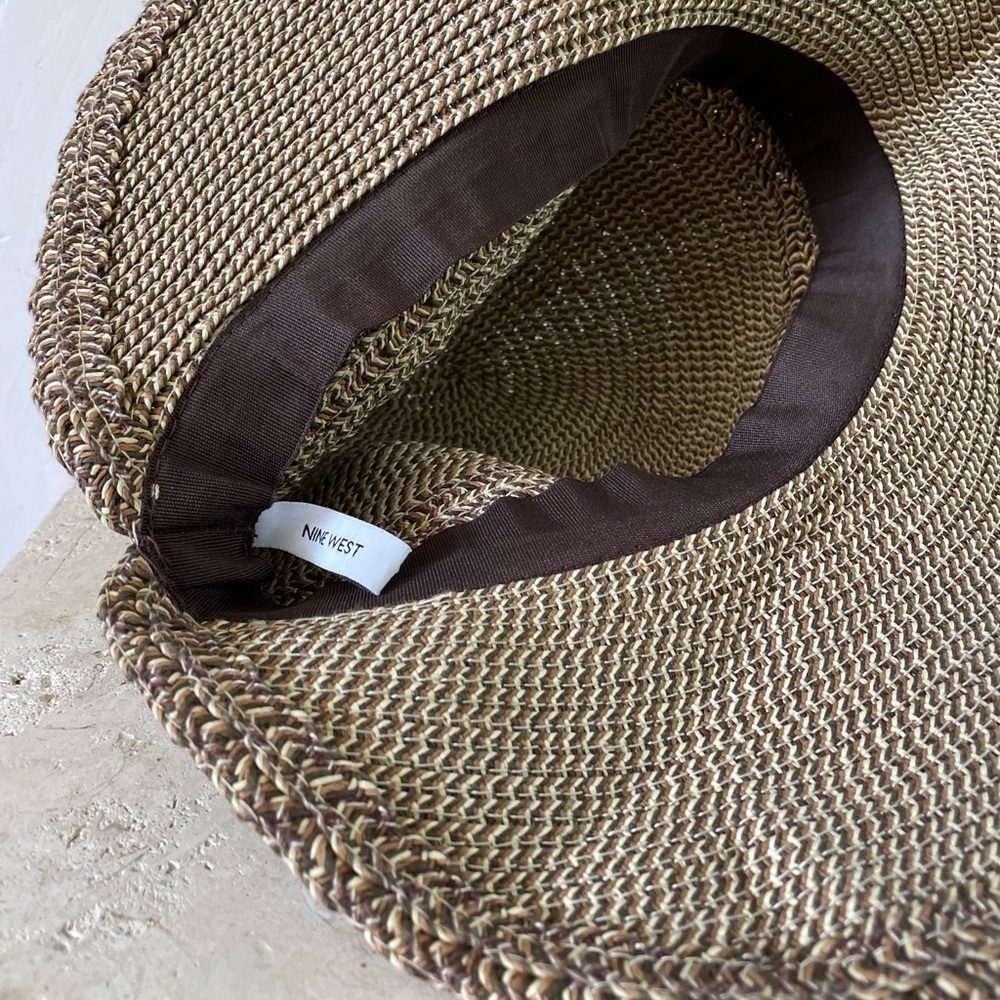 Nine West Brown Woven Hat - Picture 4 of 4